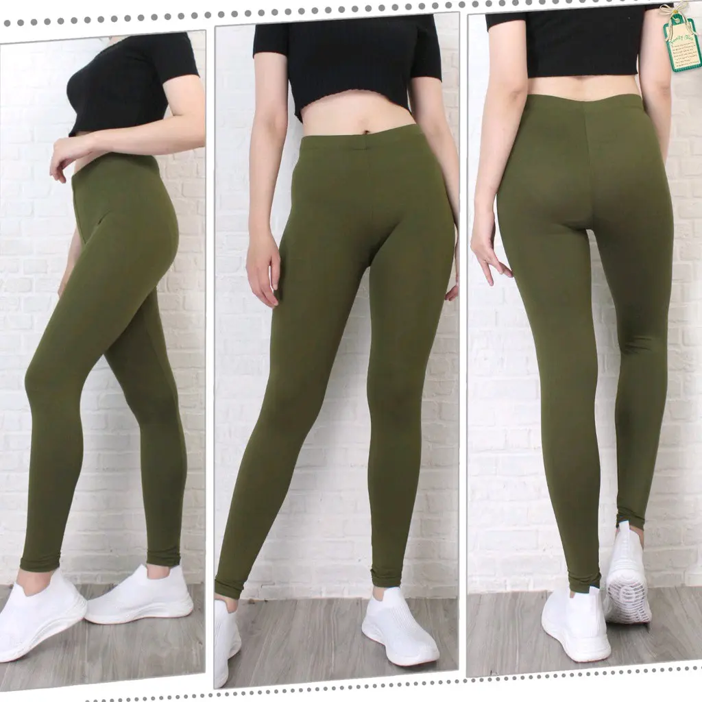 ( Promo Beli 1 Gratis 1 ) Legging Panjang spandek Premium Adem Lembut Nyaman Dipakai All Size Standar & Jumbo Bb 35-90kg Celana Dewasa