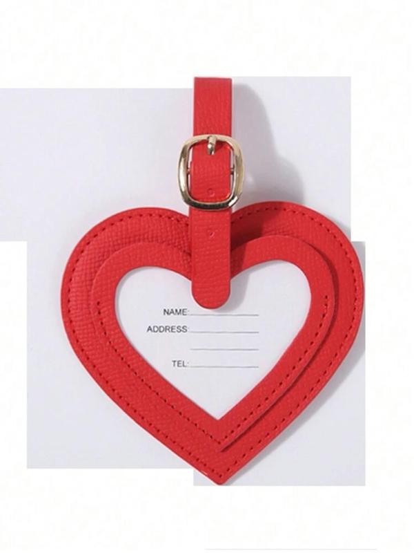 Heart Shaped Luggage Tag, Cute Luggage Tag, Simple Luggage Tag for Women & Men, Fashion Luggage Tag for Travel 2