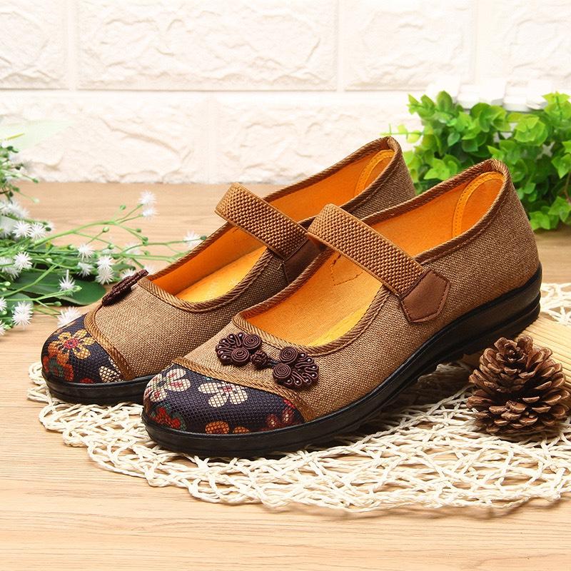 Product Introduction of Giày trung niên nữ, giày bà nội bà ngoại, giày lười vải nữ Shoes Shoes 8