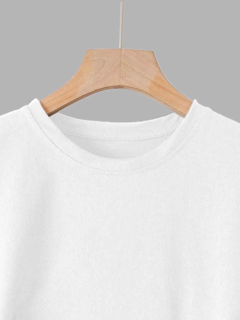 Product Introduction of Women's Wicked Witch & Letter Round Neck Graphic Tee, Trendy Apparel, Fashion Casual Graphic Print Half Sleeve T-shirt for Daily Wear, Ladies Clothing for All Seasons 3