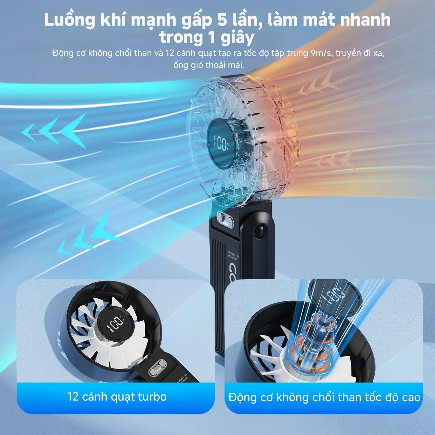 【GOOJODOQ* KOL/KOC】QUẠT CẦM TAY LÀM MÁT SIÊU TỐC TIỆN LỢI Phụ Kiện Mobile Usb PHÙ HỢP   LÀM QUÀ TẾT, QUÀ CHO NGƯỜI YÊU | BigBuy360 - bigbuy360.vn