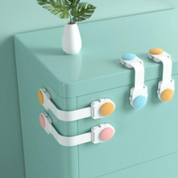 Product Introduction of ล็อคตู้เย็น ลิ้นชักคู่เด็ก ล็อคฟังก์ชั่นทารกปลดล็อค ล็อคความปลอดภัยของเด็ก มีให้เลือก 18 สี (น้ำเงินและชมพู) เปิดและปิดแบน ล็อค เด็กหญิง เด็กผู้ชาย เหลือง 19