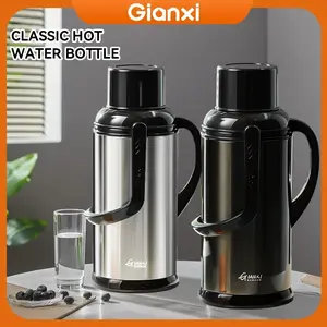 Gianxi Termos Air Vakum 2L/3.2L - Botol Tahan Bocor, Kapasitas Besar, Portable untuk Air Panas & Dingin, Tahan Panas & Dingin Hingga 48 Jam, Bahan Lapisan Dalam Kaca