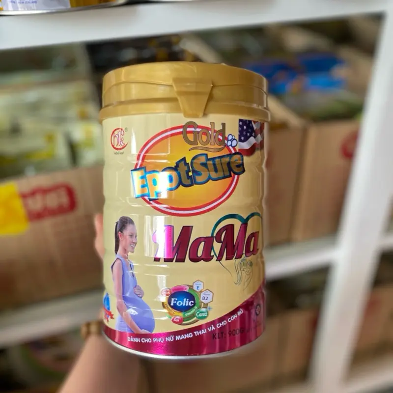 Sữa Bầu tốt Cho mẹ nhạy cảm Mama Epot sure 900g Dành cho bà mẹ mang thai và cho con bú 0