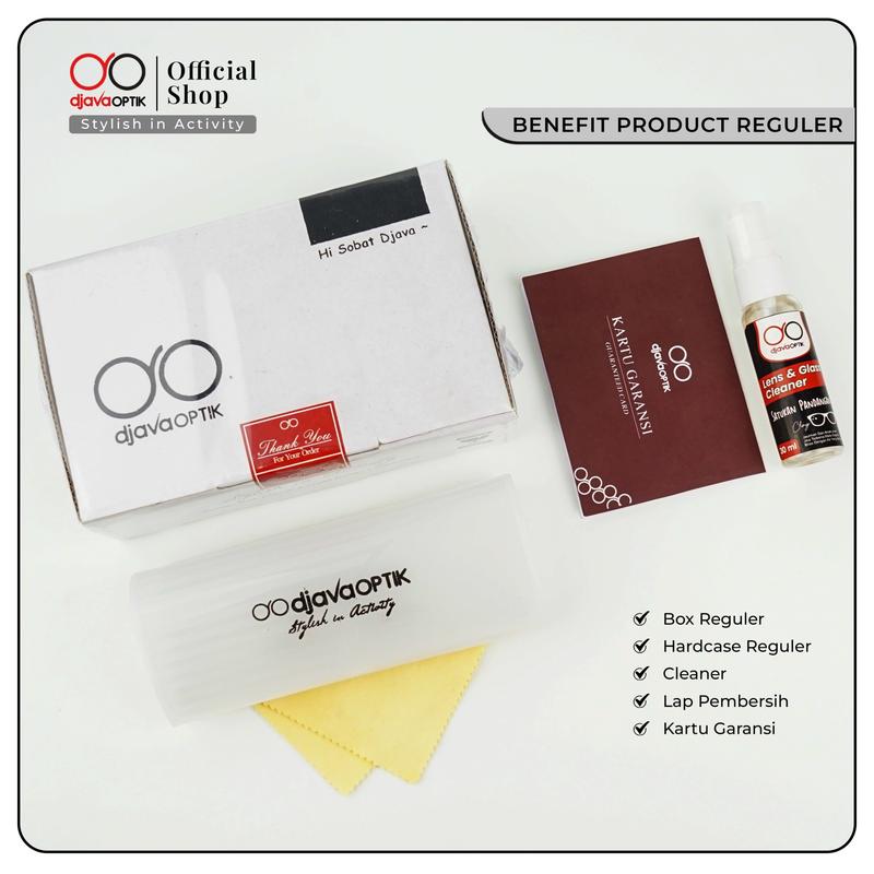 [ DJAVA OPTIK ] Kacamata Ezra Normal s/d -4,00 Photocromic Eyewear Glasses Frame Lensa Antiradiasi 8