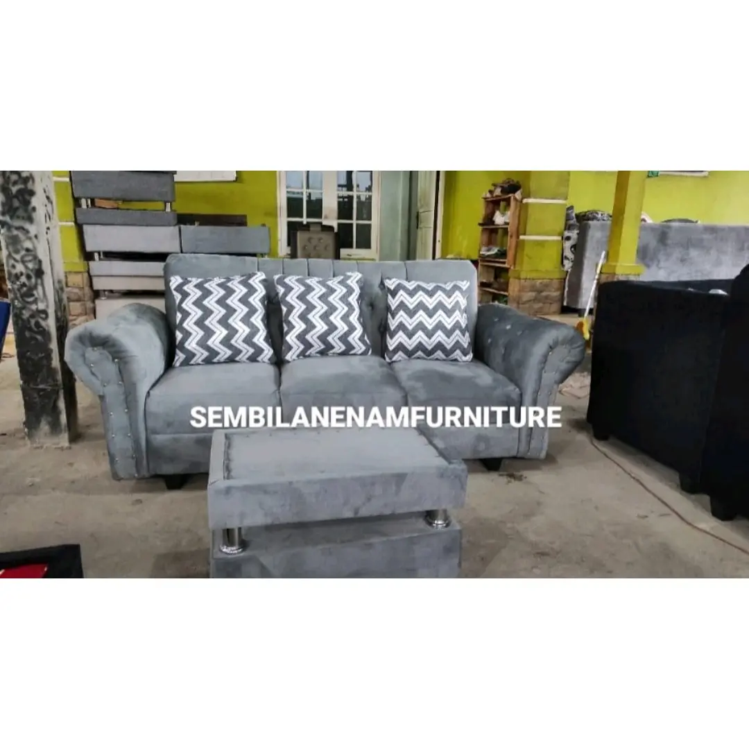 SOFA L KANCING 3 DUDUKAN + MEJA