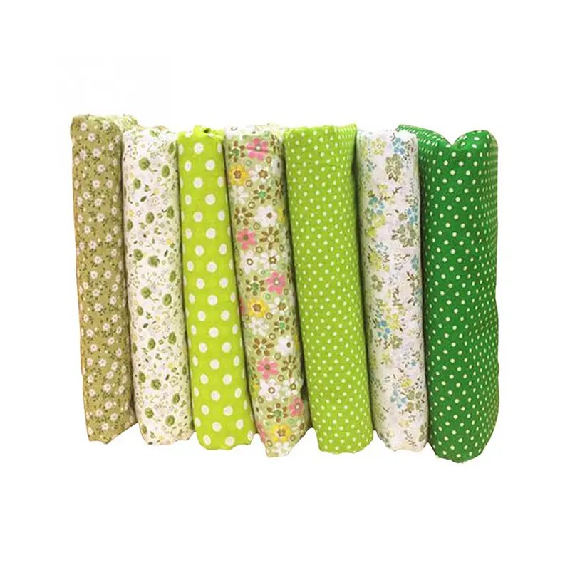 Vải Bông Tự Vá, Tr.Q, 7 Chiếc, 25cmx25cm, In Hoa, Vải May Vá, Vải Chần Bông 6