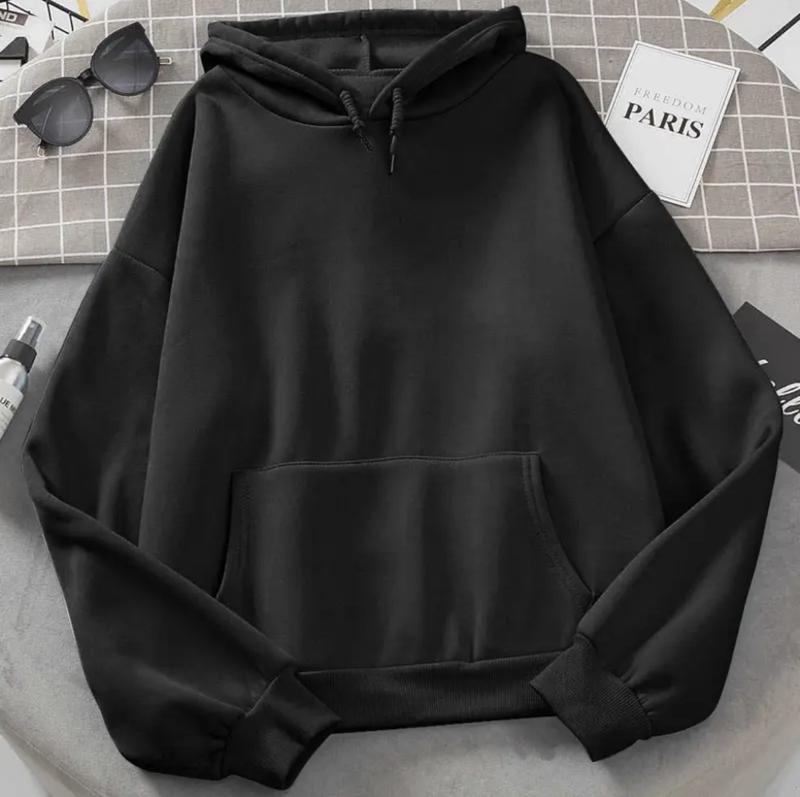 Áo Khoác Nỉ Hoodie Unisex Trơn Basic Phong Cach Nam Nữ Đều Mặc Được H111