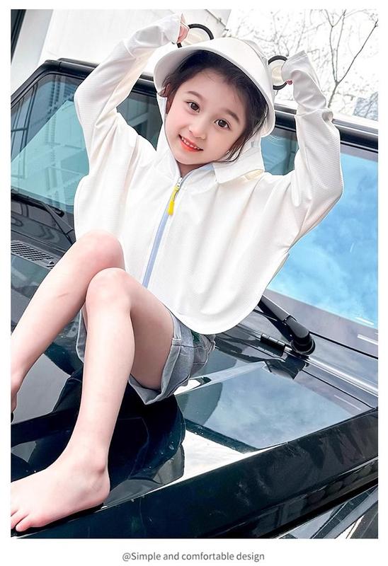 Product Introduction of Children's Cape Sun Protection Clothing Summer Thin Girls' Ice Silk Sun Protection Clothing Baby Summer Fashionable Skin Clothing Children's Fashion 18