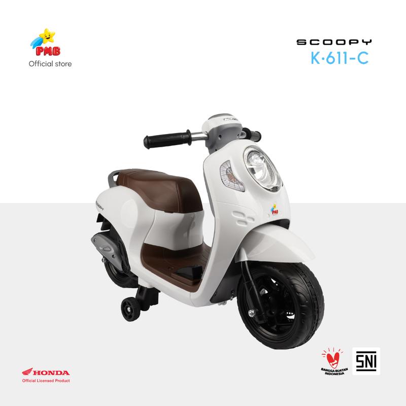 Motor Aki Anak Honda Scoopy - PMB K611C // Motor Aki Mini Lampu Led 1