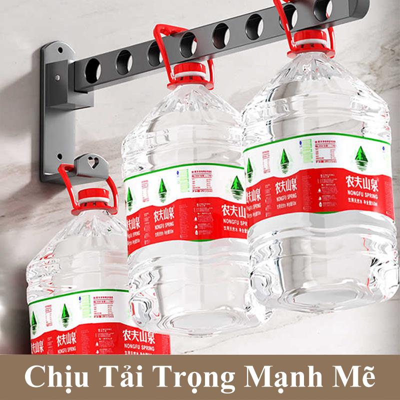 Giá treo quần áo gấp gọn HOMELOVE Thanh sào phơi quần áo thông minh sào phơi quần áo dán tường thép carbon siêu chắc 4