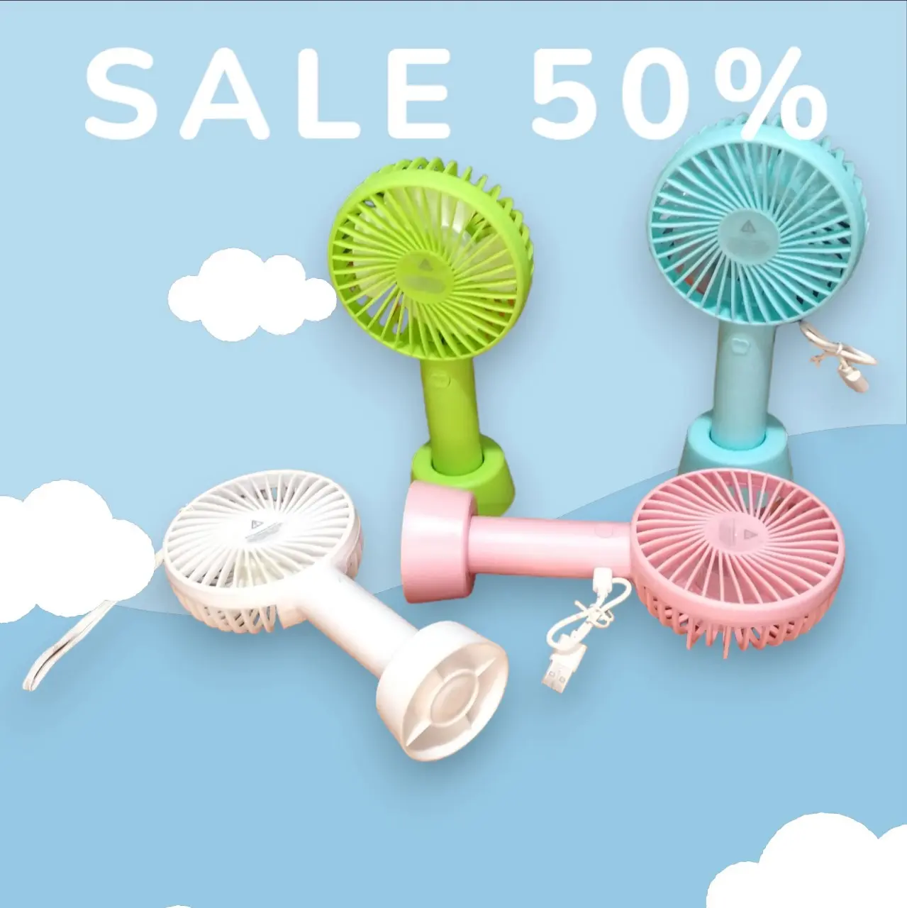 Quạt Tích Điện Cầm Tay Mini cổng sạc usb #Phụ Kiện#Fan#QuạT quạtđiện