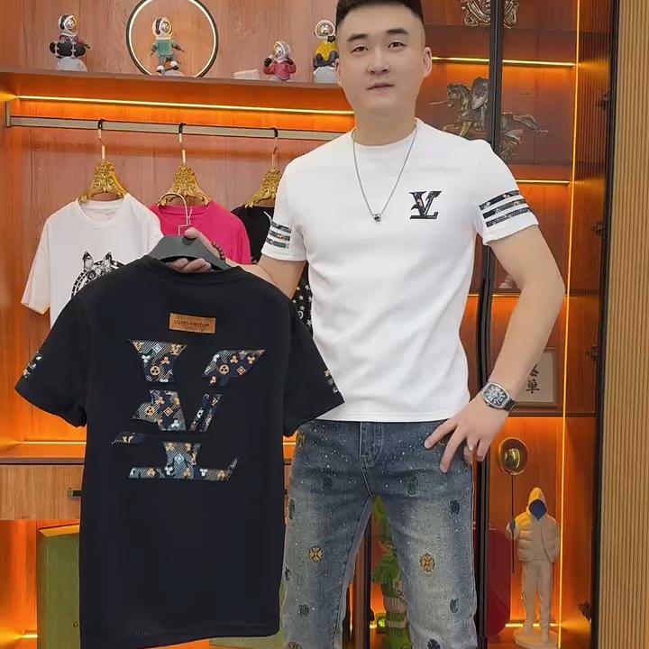 Menswear  Trắng Áo Thun Cotton ngắn Tay Dành Cho Nam Và Nữ, Thương Hiệu Hợp Xu Hướng Ins, Dáng Rộng Vừa Vặn, Cổ Tròn, Tay Lửng Phong Cách Thường Ngày Thích Hợp Cho Mùa Hè,