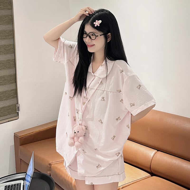 [Huanhuquynh x Jemcloset] Bộ đồ ngủ nữ, đồ mặc nhà mùa hè Jemcloset ,chất vải Đũi Hàn mịn, form dáng rộng thoải mái PAMMI - 8181