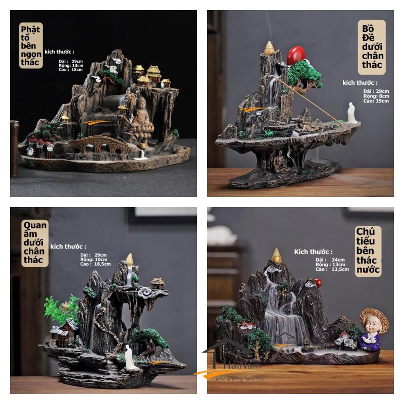 HÀNG CAO CẤP TẶNG KÈM TRẦM Thác Khói Tiểu Cảnh SIZE LỚN Phong Thủy Hòn Non Bộ,Thác Khói Trầm Hương Nhà Cửa Thơm Tho Làm Sạch Không Gian Sống Decor Decor Phòng