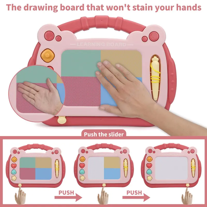 Magnetic Drawing Board, Erasable Doodle Writing Board, Durable Early Education Toy for Kids, Birthday Gifts, Valentine's Day Gift 4