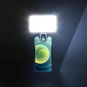 Mini luz LED portátil para selfies, luz de relleno LED recargable, diseño con clip para selfies, ideal para teléfono, cámara, laptop y videoconferencias