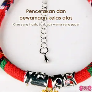 Kalung Kayu Kamper Alami untuk Anjing & Kucing, Kalung Anti Kutu dan Serangga dengan Lonceng, Aman untuk Anak Kucing
