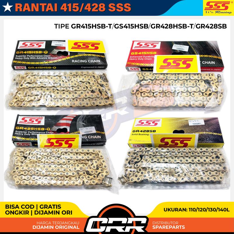 rantai sss 415 / 428 Gold Tipe GS415HSB / GS415HSB-T / GR428HSB ...