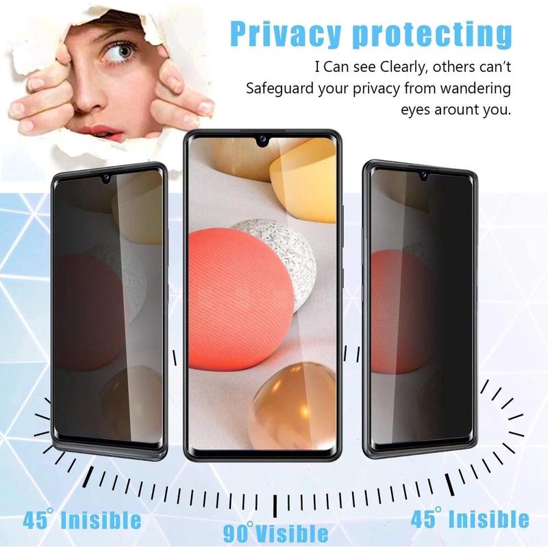 For Vivo Y16 VivoY16 Y 16 Privacy Screen Protector Tempered Glass Protective Film Anti-Peep Glass Phone Front Anti-spy Film 3