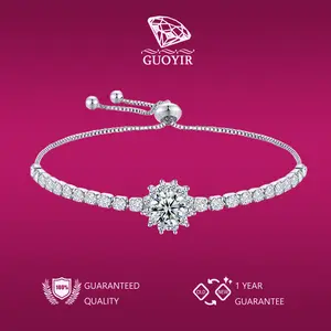 GUOYIR Gelang Wanita Permata Gelang Serut Cewek Aksesories Gelang Couple Ajustable