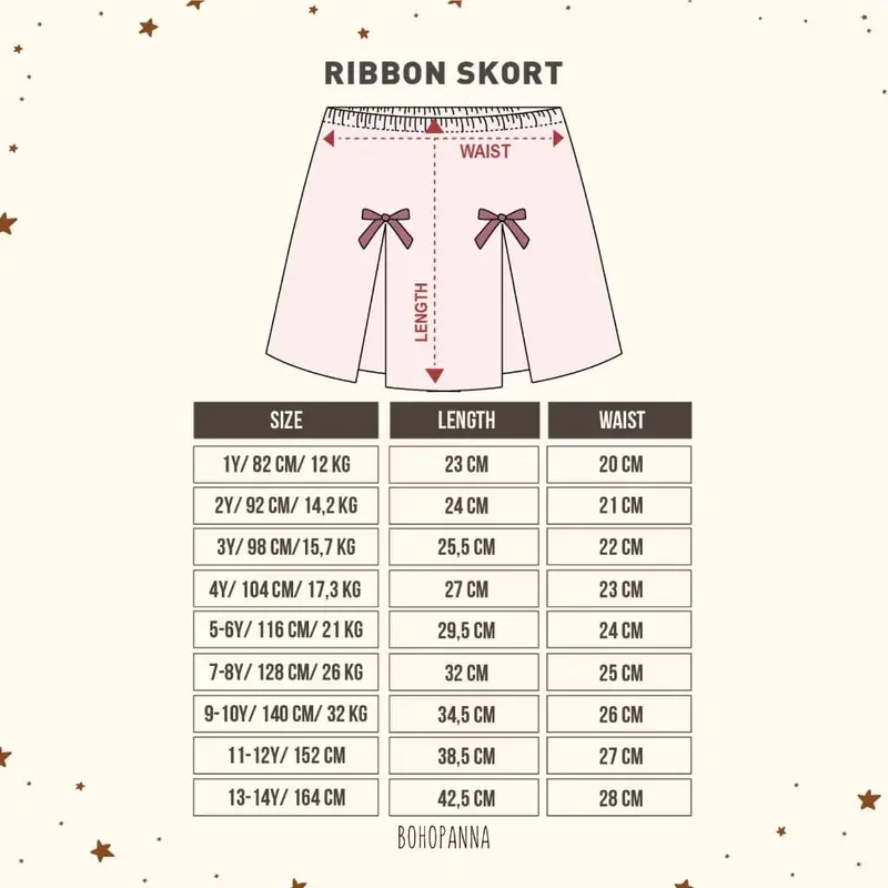 LITTLE BARI - Bohopanna - Ribbon Skort - Rok Anak Perempuan 1