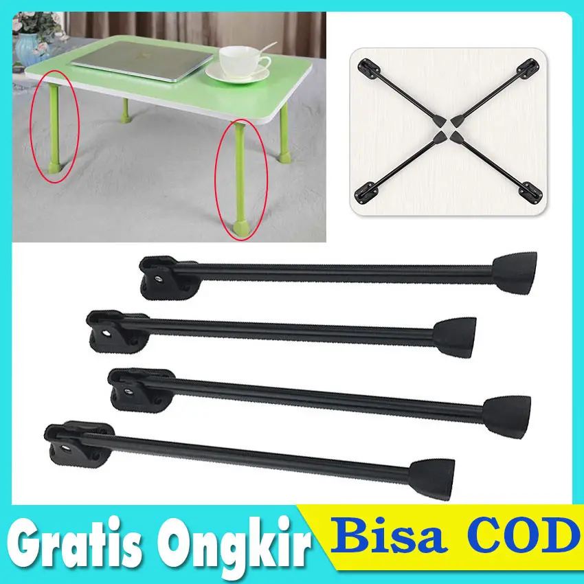 4Pcs/set Kaki meja lipat laptop / Peretelan meja laptop / Sparepart Meja belajar