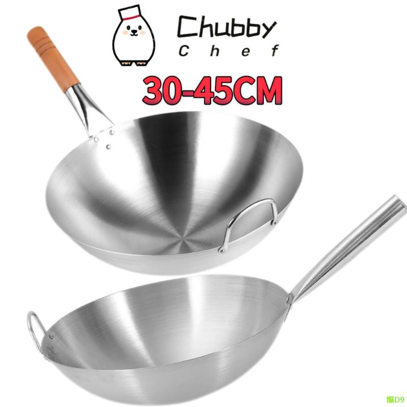 Chảo inox sâu lòng cán gỗ/cán inox Chubby Chef - Hàng chính hãng inox cao cấp…