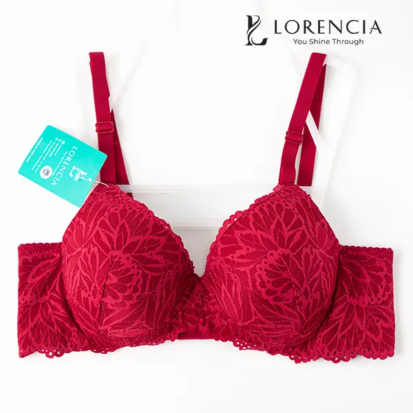 Lorencia áo ngực thiết kế dành riêng cho phụ nữ việt, tăng kích thước vòng một cải thiện đáng kể tình trạng chảy xệ, giúp chị em phụ nữ tự tin diện mọi loại trang phục (tặng kèm móc treo chuyên dụng và hộp quà) TK-231 Kem Nhung Bra Women