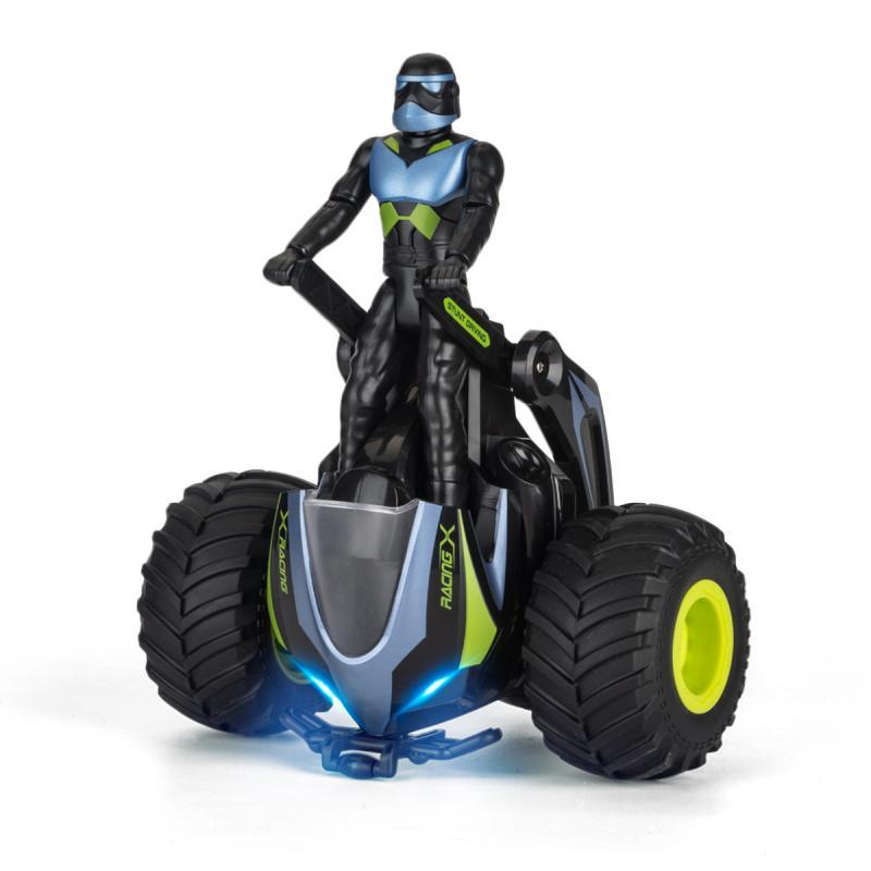 Remote Control Motorcycle Toy, 2.4GHz 360° Rotating Drift Car Toy with Light & Music, Birthday Gift for Boys & Girls 1