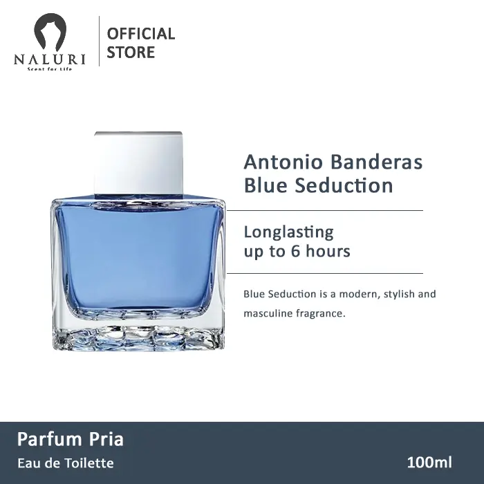Parfum Antonio Banderas Blue Seduction EDT 100ml Merah Cat Jam Catokan Alis