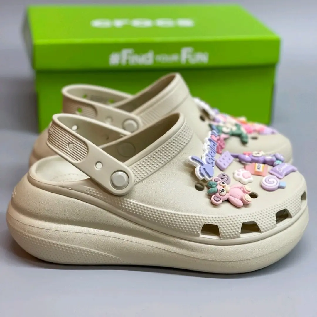 Dép Sục BAND CLASSIC CRUSH CLOG đế cao 7p-tặng kèm 12 charm siêu xinh!!