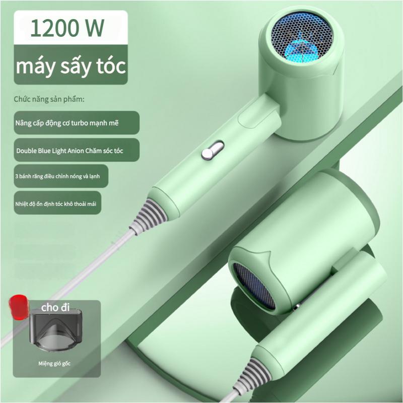 Máy Sấy Tóc, Bảo Vệ Âm, Công Suất Cao, Có Thể Gập Lại Thích Hợp Sử Dụng Cho Ký Túc Xá Sinh Viên Dưỡng Ẩm Da 6