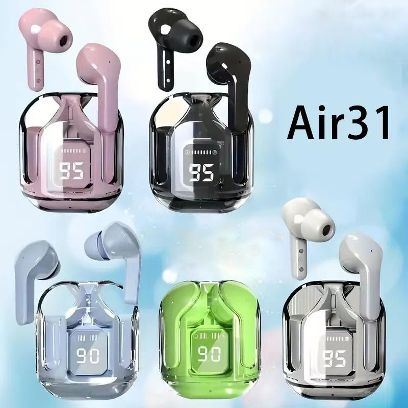Tai nghe Bluetooth trong suốt, mới, với màn hình True tích hợp, thẩm mỹ cao, thiết kế trong tai mini, thời lượng pin dài, giảm tiếng ồn mạnh mẽ