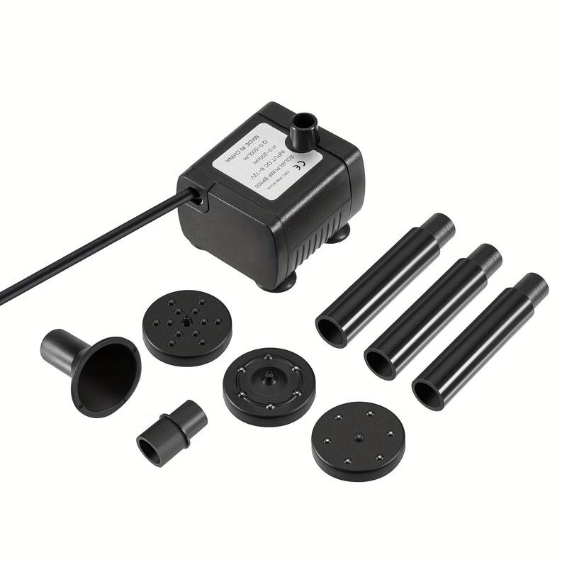 Solar Powered Water Fountain Pump, Bird Bath Pump with Replacement Spray Heads for Garden, Pond, Pool, Outdoor and Backyard 2