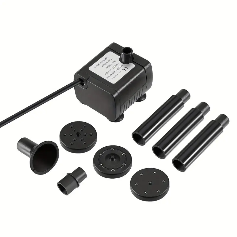 Solar Powered Water Fountain Pump, Bird Bath Pump with Replacement Spray Heads for Garden, Pond, Pool, Outdoor and Backyard 2