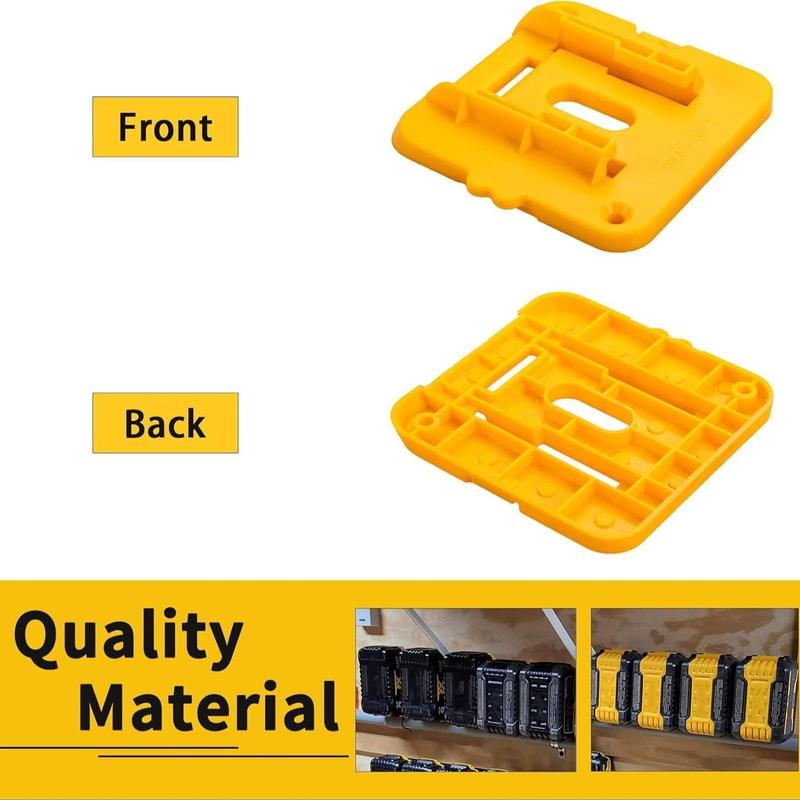 Battery Holder Mount with Screws, Battery Holder, Power Tool Accessories for Dewalt 18V 20V 60V Battery, DCB200 DCB203 DCB205 DCB206 Batteries 2