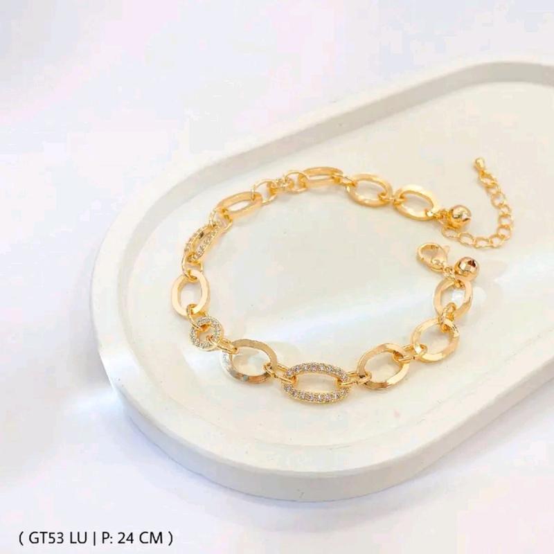 gelang tangan wanita terlaris import High Premium Quality Aksesoris Berlian 3