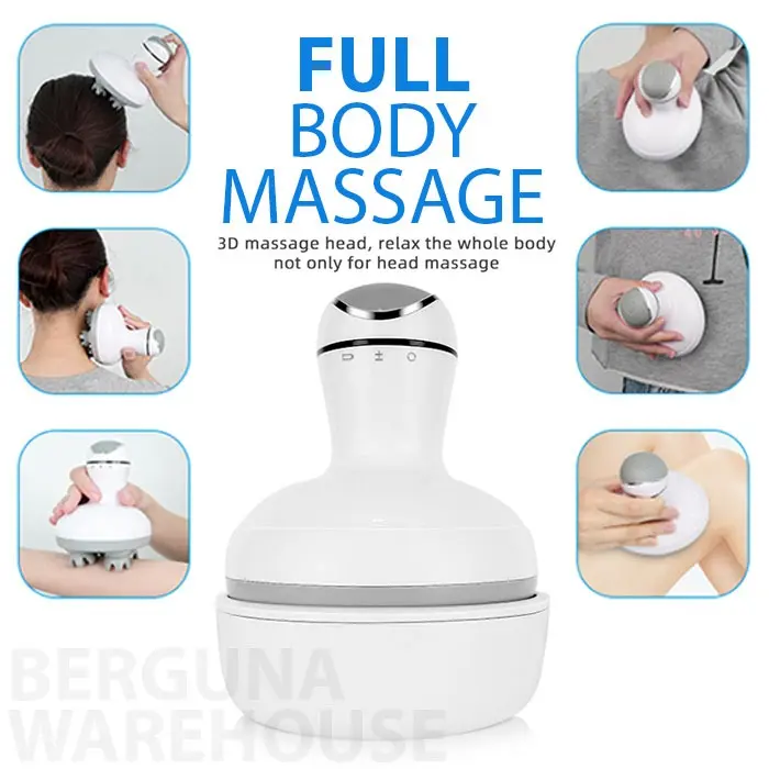 Smart Scalp Head Massager Alat Pijat Kepala Badan Elektrik Portable Electric Shiatsu Pijit Kulit Kepala - Alat Pijit Kepala Tubuh Punggung