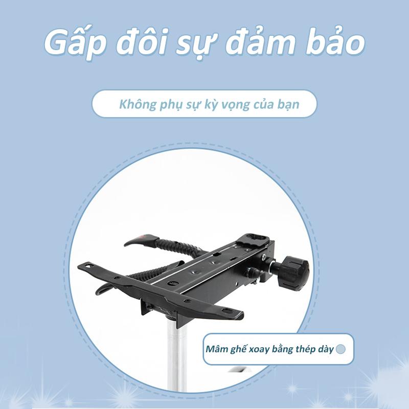 Ghế GameMẫu Mới Nhất, Ghế Livestream Chân Xoay 5 Cánh siêu dễ dàng để lắp ráp.Chân ghế nylon nhẵn phẳng.Thiết kế công thái học,Gối tựa lưng, tựa cổ đầy đủ. 6
