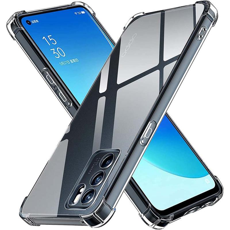 Product Introduction of Shockproof Clear Case For Oppo Reno 10 5G Reno 5 6 7 8 Lite Pro Plus Cover 8T 4G 5G Case Crystal Soft TPU Transparent Dustproof 12