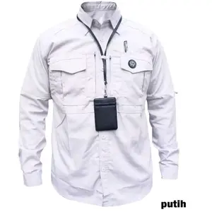 KEMEJA TACTICAL MTAC TANGAN PANJANG Abu Army Biru Hijau Hitam Maroon Merah Putih kemeja  tactical Nyaman Outdoor Navy Pria Casual Kancing Katun