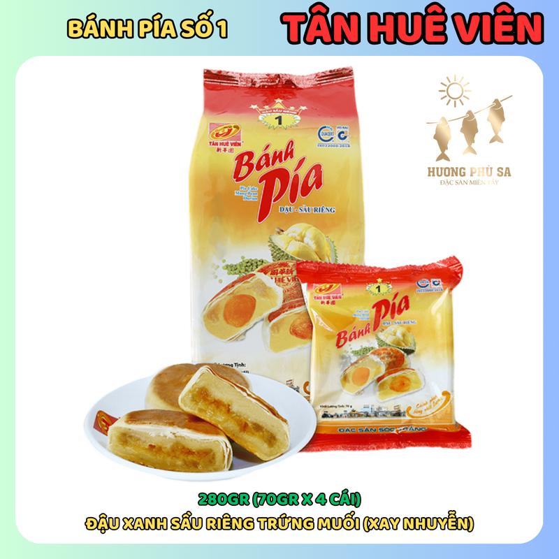 Bánh Pía Số 1 Tân Huê Viên Nhân Đậu Xanh Sầu Riêng Trứng Muối Xay Nhuyễn - Đặc Sản Sóc Trăng