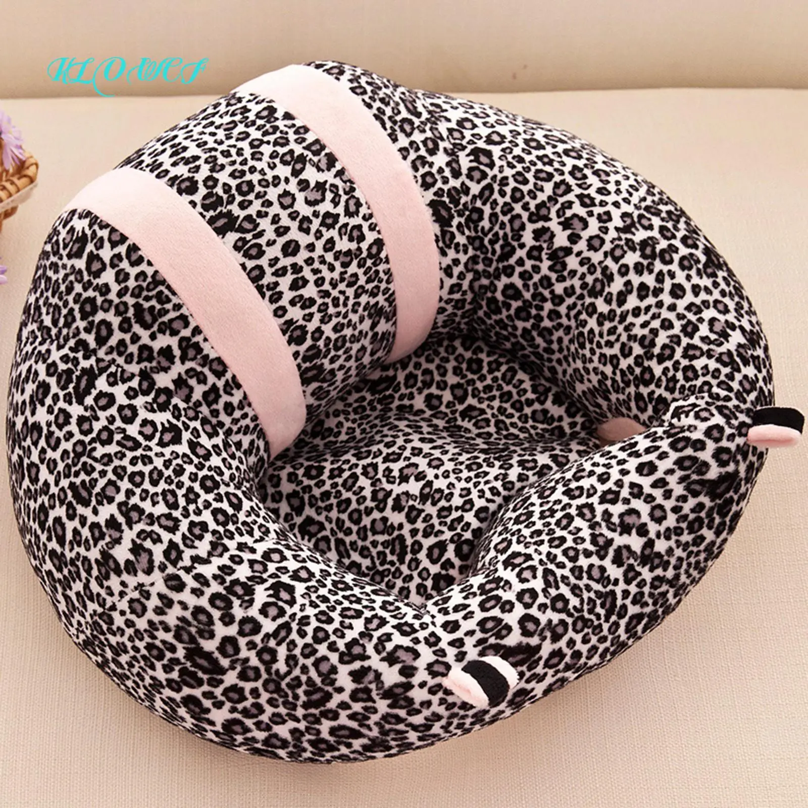 Newborn Baby Plush Support Seat Color Matching Cushion Learning To Sit Sofa