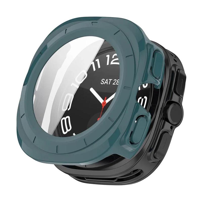 Product Introduction of เคสนาฬิกาแก้ว, สำหรับ Samsung Galaxy Watch 7 Ultra 47mm, กันชนพีซีแบบแข็ง, ฟิล์มกันรอยกระจกนิรภัย, เข้ากันได้กับ Samsung Galaxy Watch 7 Ultra 9