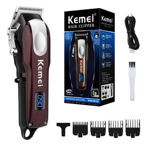 Kemei 電動ヘアクリッパー 男性用 USB充電式 コードレス 高出力リチウムバッテリー 家庭用ギフト Km-233