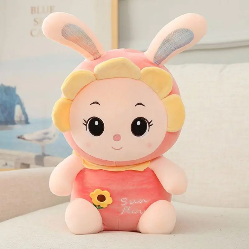 Boneka Rabbit Kelinci Bunga Matahari Ukuran 30cm Bahan Plush Boneka Rabbit Sun Flower Size 30cm Dolls Toys 1