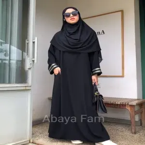 Abaya Hitam Basic Turkey Syari Turki Busui Terbaru Lubaba
