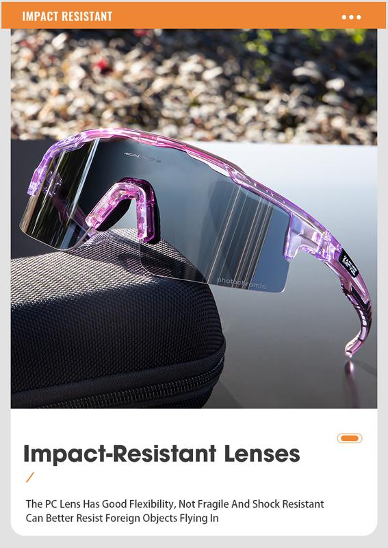 Product Introduction of KAPVOE Anti-fog Photochromic lenses Cycling Glasses Men Women UV400 Fishing glasses Outdoor Bike Riding Sunglasses Driving hiking Running Eyewear Sports Anti-fog Goggles 16