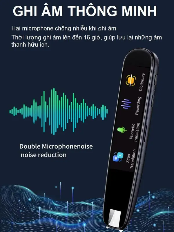 Bút Quét Từ Điển thương hiệu JOHNSON thông Minh hỗ trợ 160 Ngôn Ngữ Trên Thế Giới nhỏ gọn thuận tiện cầm tay có màn hình cảm ứng 3 inch, hỗ trợ kết nối WIFI và khe cắm thẻ nhớ - Hàng nhập khẩu 7